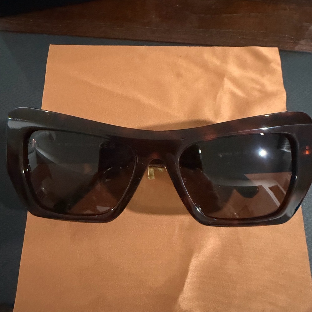 MCM Men's Oversized Rectangular Sunglasses - Dark Brown